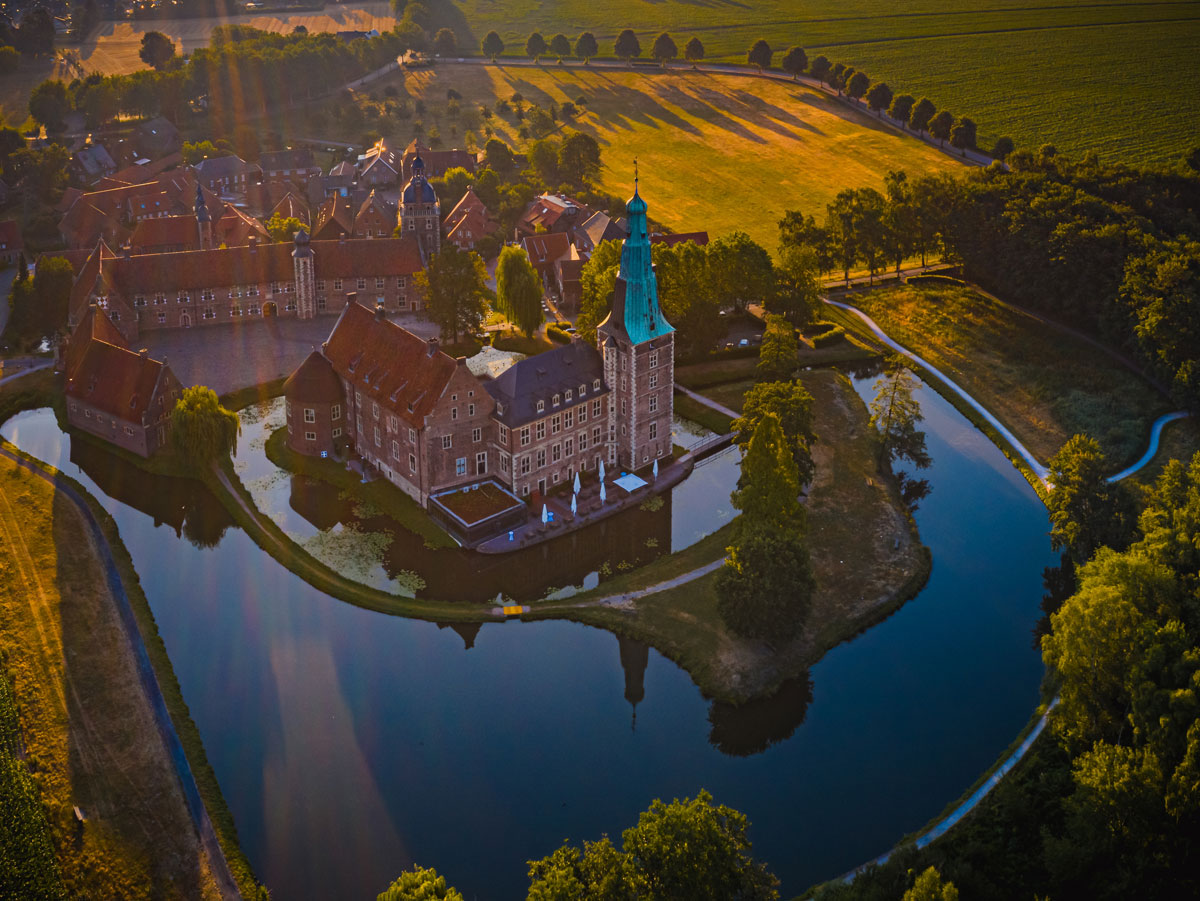 Schloss Raesfeld, Radtour nach Wesel am Niederrhein